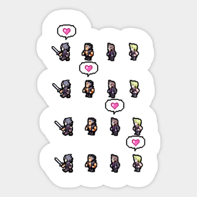 Pixel Final Fantasy XV LOVE Sticker by LadyTsundere